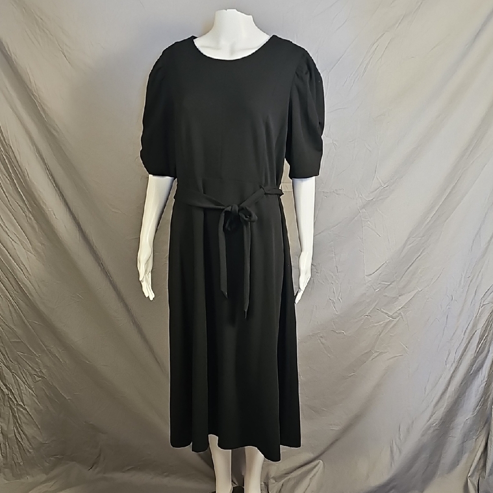 DKNY Black Midi Dress